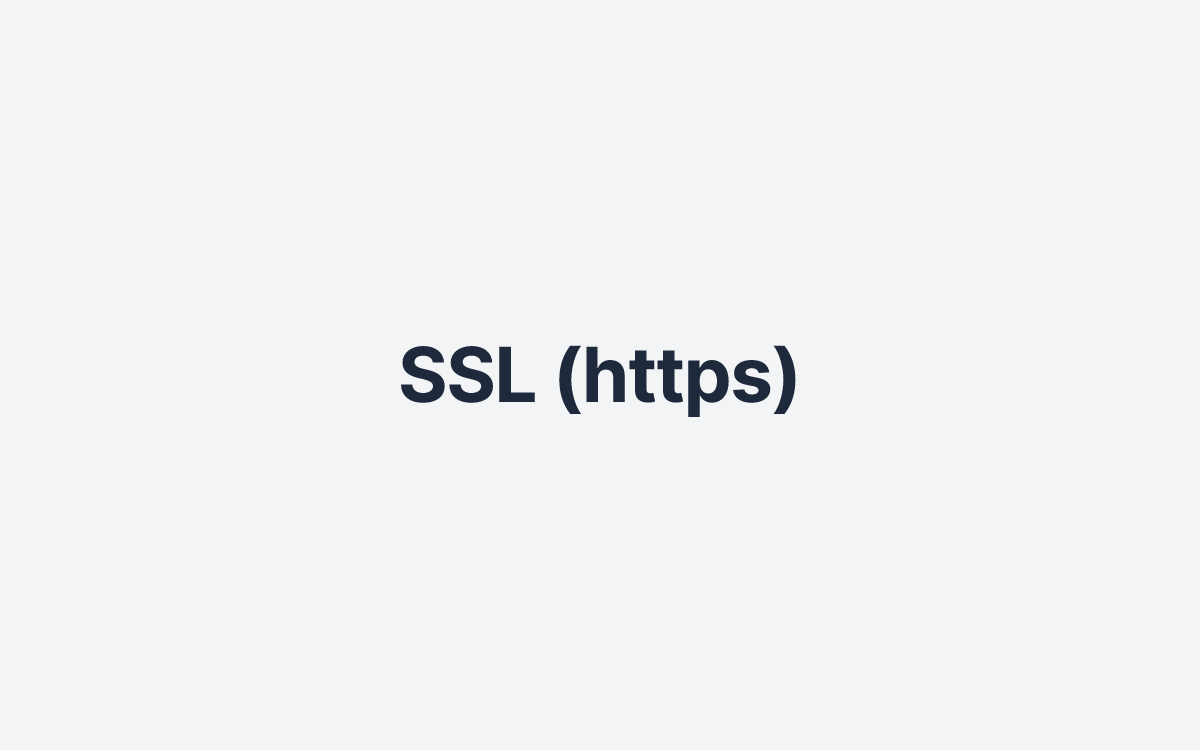 SSL (https)